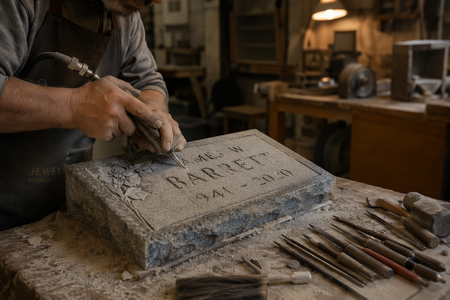 Craftsmanship at Peebles Monument